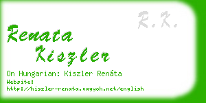 renata kiszler business card